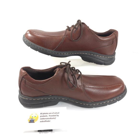 Dunham by New Balance Lace Up Leather Shoe Mens Size 9.5 D MCE741SB Brown - Picture 4 of 9